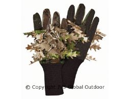 Camo Leafy Net Gloves