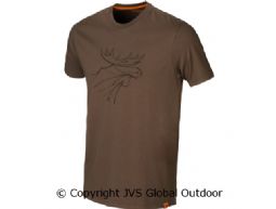 Härkila Graphic T-Shirt 2er-pack Willow green/Slate brown