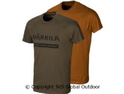 Härkila Logo T-Shirt 2er-pack Willow green/Rustique clay