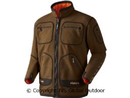 Kamko Fleecejacke Hunting green/Orange blaze