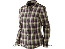Lara Lady Bluse  Plum perfect check