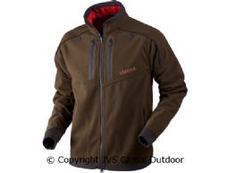 Lynx Reversible Fleecejacke Willow green/AXIS MSP® Red Blaze