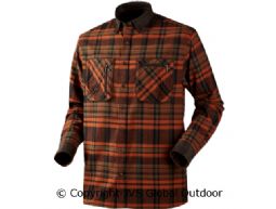 Pajala Hemd Burnt orange check