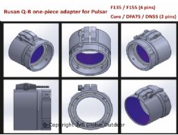 Rusan Q-R adapter fur Pulsar F/FN135, 155 und 455 (4 pins)
