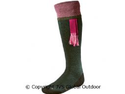 Sporting Estate Socken Bottle green/Pink