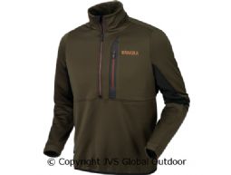 Tidan Hybrid Fleecepullover Willow green/Black