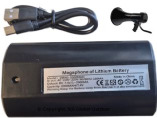 USB-akku für Jagd-Megafon MP3