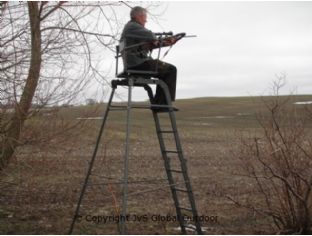 Freistehender Aluminium-Hochsitz 360° drehbar
